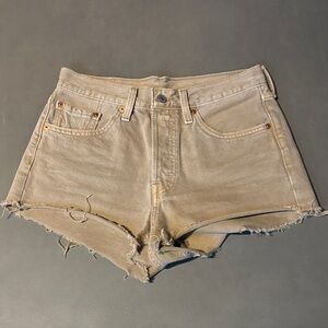 Levi’s 501 Frayed Denim Shorts 28
